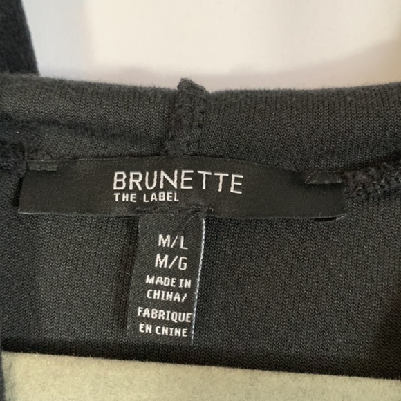 Brunette The Label Black Velvet “Blonde” Hoodie Sweater - Picture 6 of 7